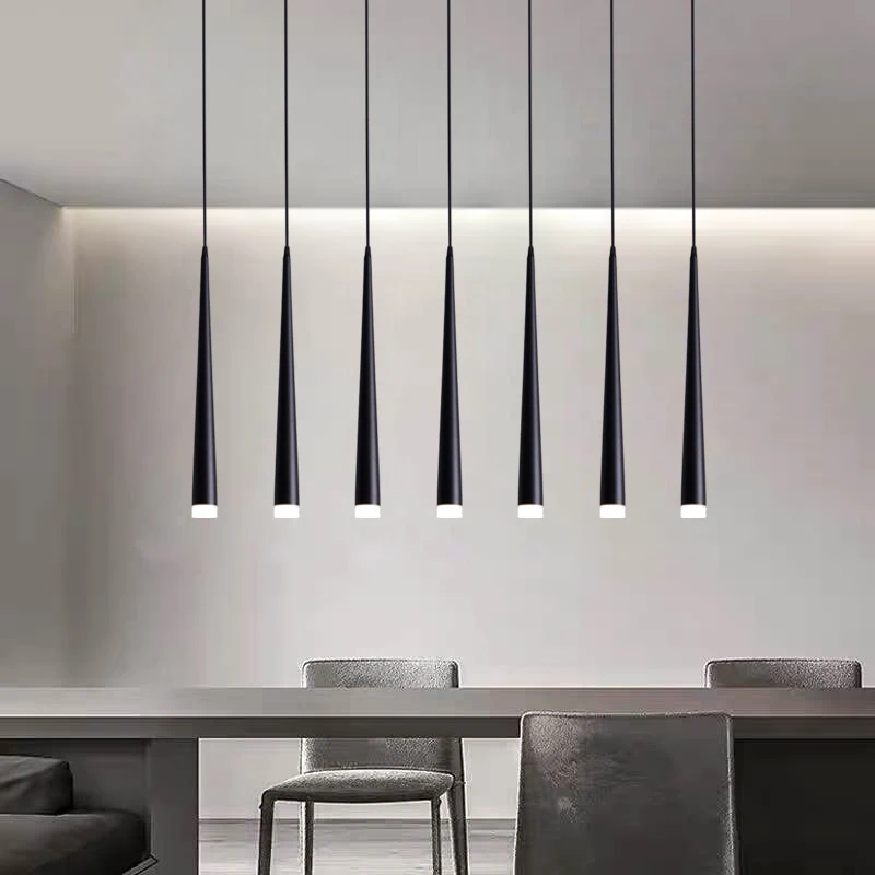 Светодиодный подвесной светильник регулируемый 4 см алюминий и акрил домашний