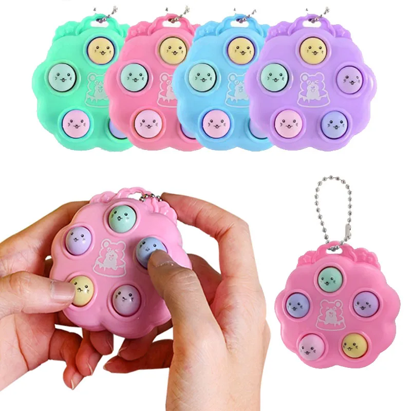 

Kawaii игрушки-антистресс, брелок для ключей, простые приглушенные настольные Портативные Ручные игры, антистресс, декомпрессионные игрушки д...