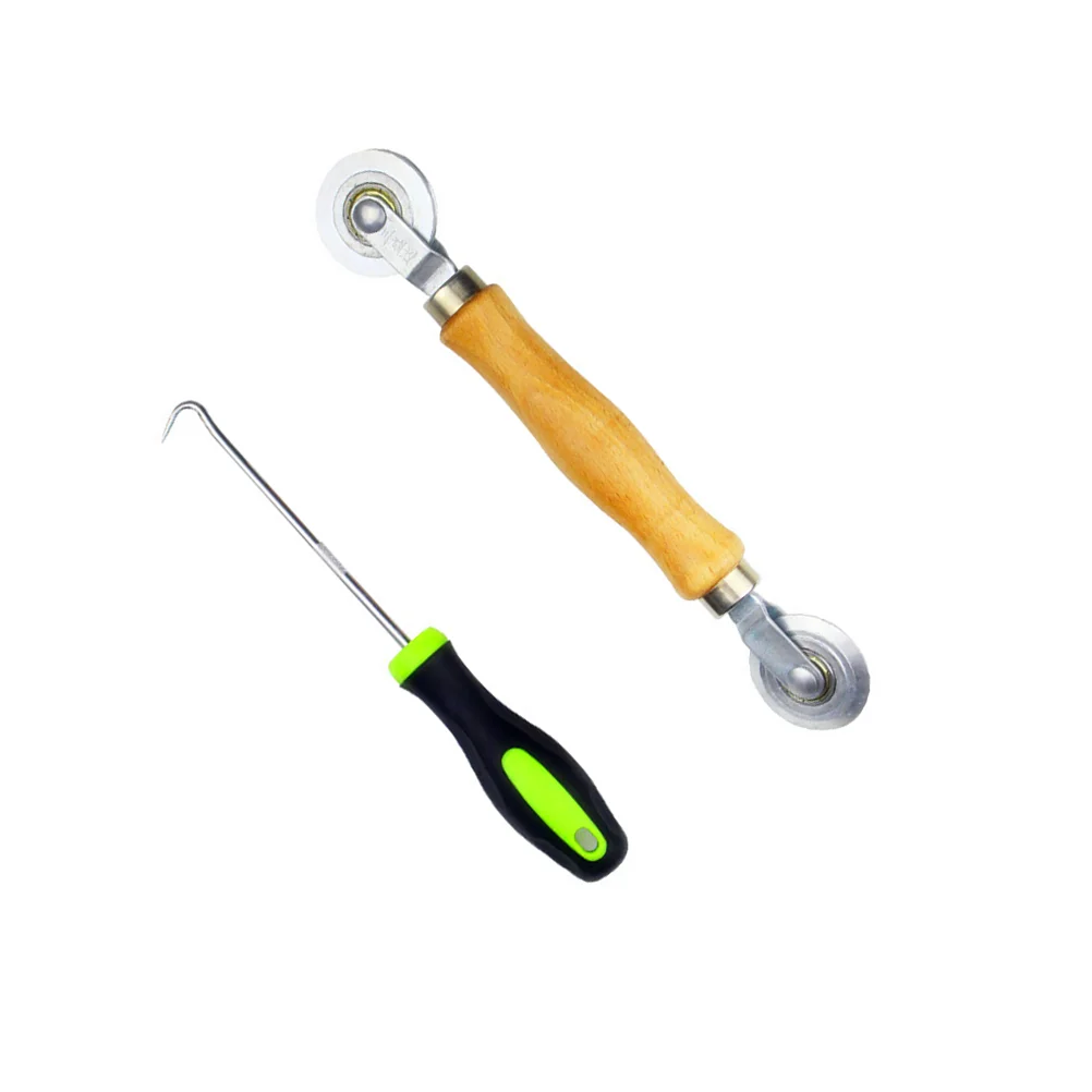 

2 Pcs Screen Replacement Tool Installing Plastic Drum Window Roller Mesh Installation Hooker Rolling