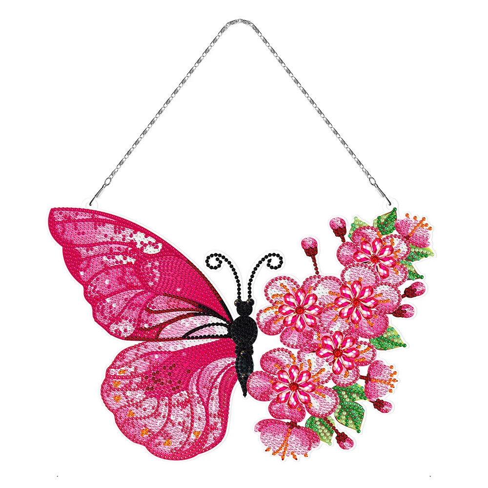 

Новая картина из страз "сделай сам" с бабочкой, венок, вышивка из страз, Настенная Наклейка на дверь, искусство, ремесло, домашний декор