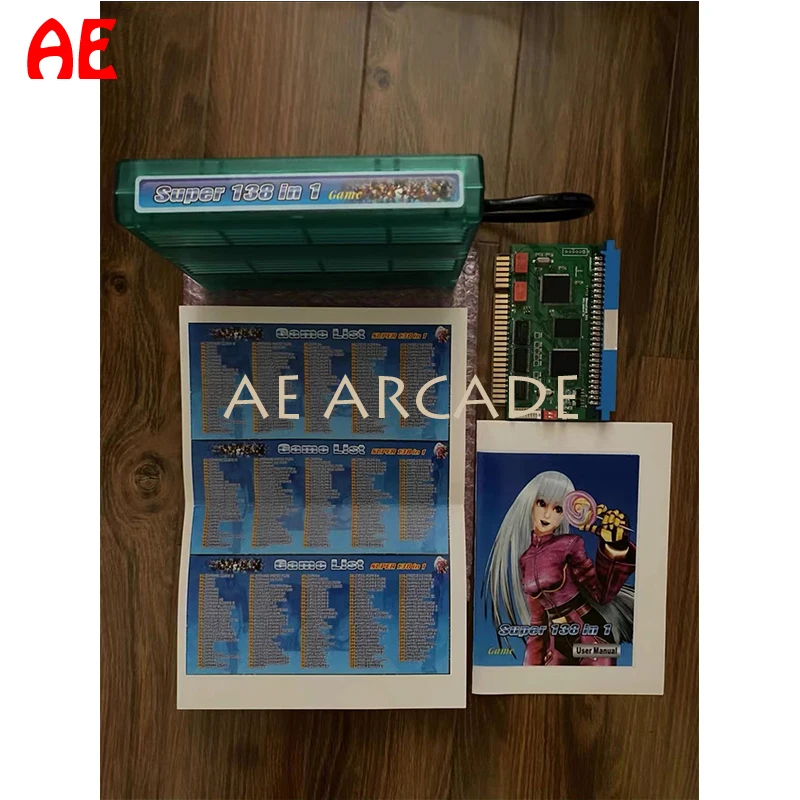 

Brand New Original NEOGEO MVS 138 in 1 Game Cartridge for SNK Arcade Machine or AES Console Collector's Edition Game Cart Kit