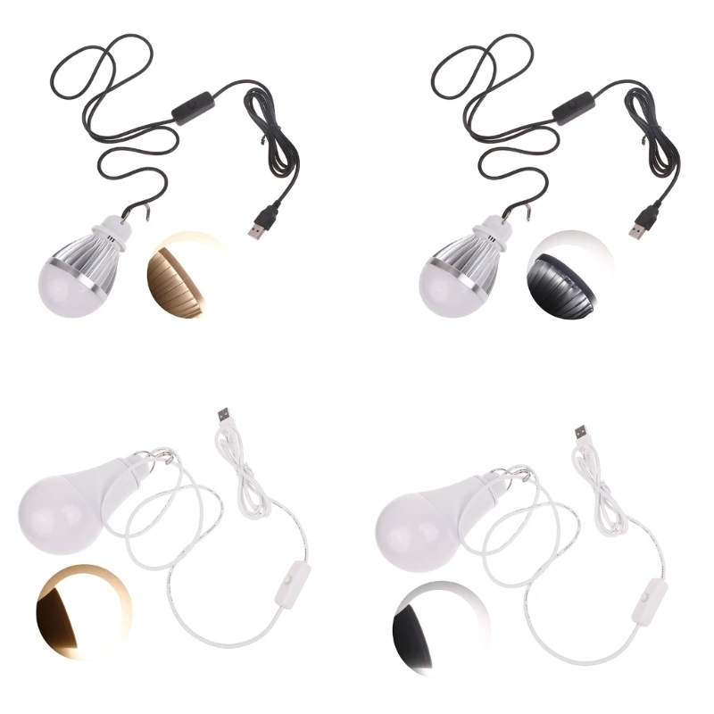 

USB Powered Light LED Bulb Camping Tent Light Night Market Lighting Fishing 60mm 75mm Diameter