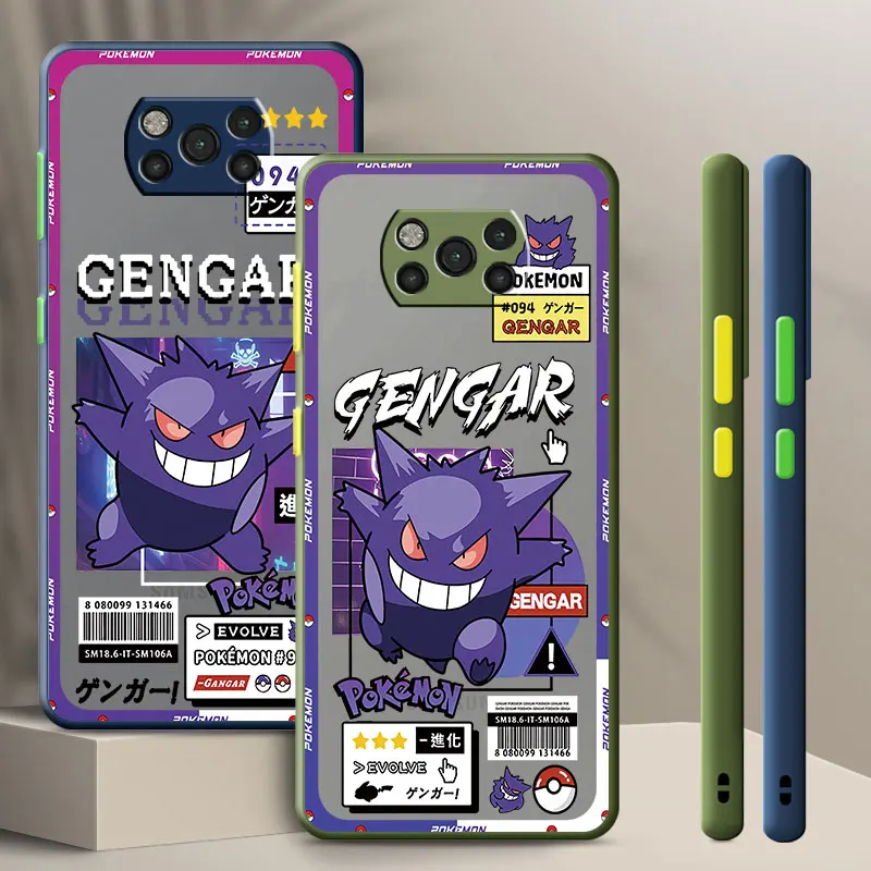 

Чехол для телефона Pokemon Pikachu для Xiaomi Poco X4 Pro M5s X3 NFC F3 F4 GT C40 M3 M4, бампер с принтом, ударопрочный матовый чехол