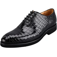 luxury genuine leather mens business formal shoes high quality large soled trend sneakers cozy lace up trendy wedding shoes