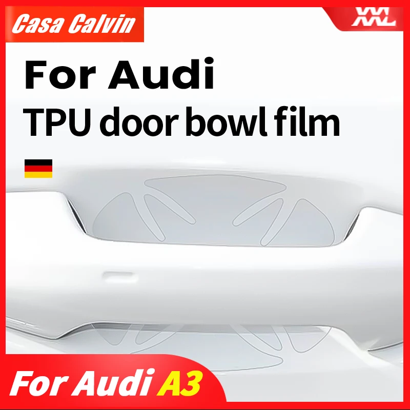 

TPU Transparent Car Handle Protective Film for Audi A3 8V 8Y Limousine Sportback S3 2013 To 2022 Exterior Accessories Sticker