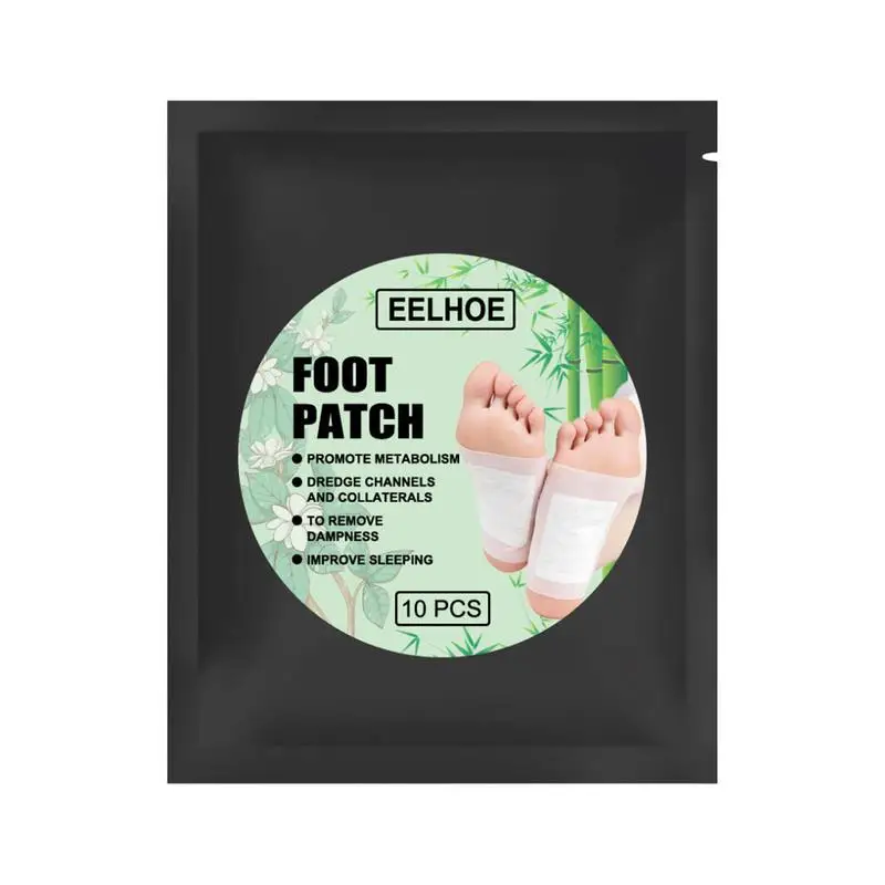 

10pcs Foot Pads Foot Detoxifying Pads With Adhesive Sheet For Relief Cleansing Bamboo Vinegar Foot Care Detoxifying Foot Pads To
