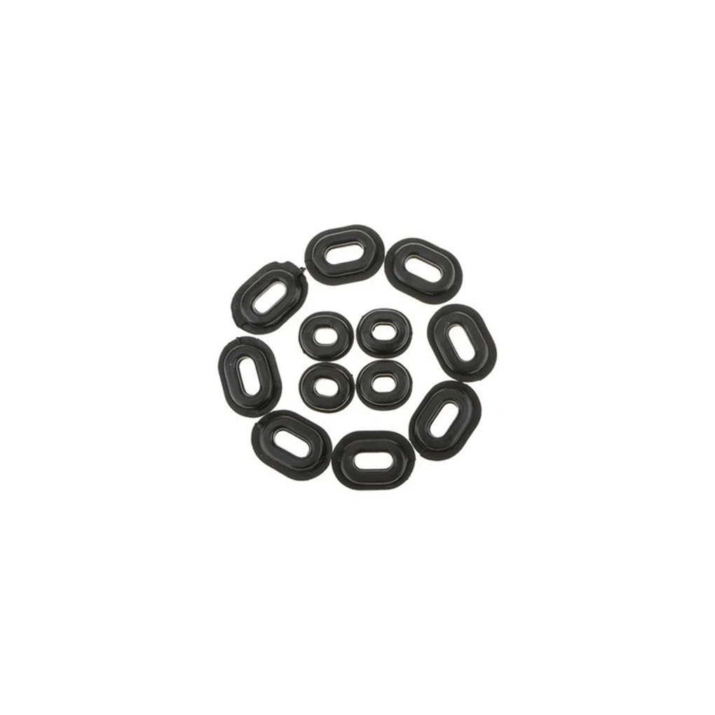 

12 шт. боковая рамка мотоцикла люверсы портативные универсальные овальные люверсы