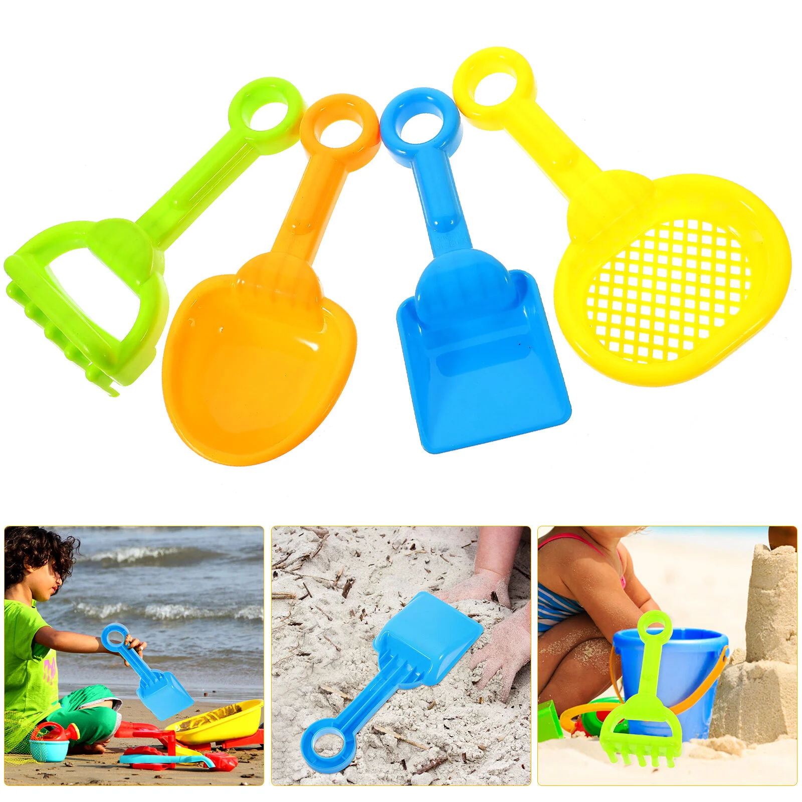 

8 шт., детские пластиковые лопаты для пляжа