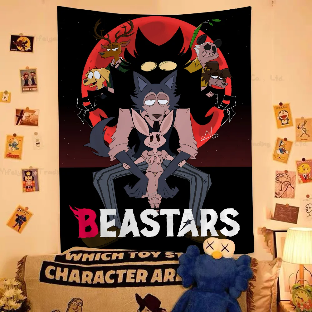 Аниме Beastars хиппи настенные гобелены для гостиной домашний декор в общежитии