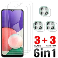6in1 screen tempered glass protector for samsung galaxy a22 a32 a52 a52s a72 4g 5g a12 a53 a13 4g canera lens protective film