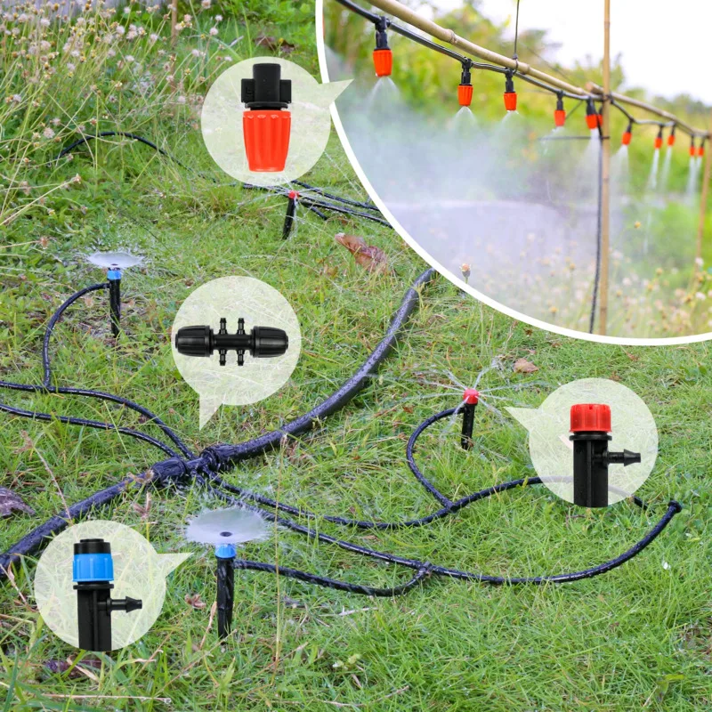 

Garden atomization sprinkler set Greenhouse Micro Drip Irrigation Kit Automatic Patio Misting Plant Watering System