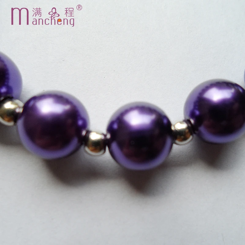 Щупальца Тики Романтический браслет на Хэллоуин Kralen Темно-фиолетовые жемчужные