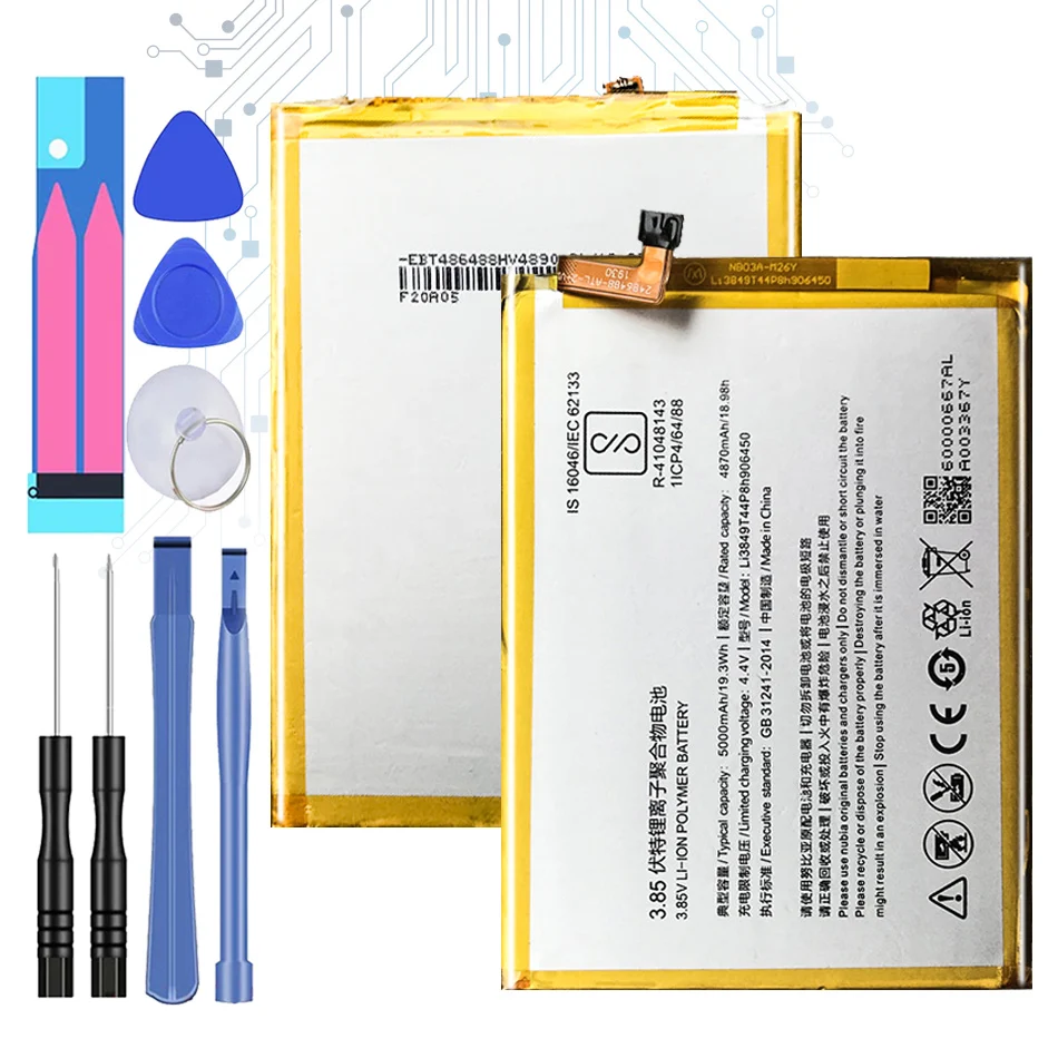 Аккумулятор Li3849T44P8h906450 для ZTE Blade A6 A0620 A6 Lite A0622 Voyage 5 Voyage5 Voyage 5Plus для Nubia N3 NX608J NX617J Bateria