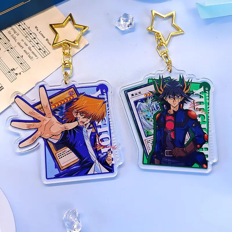 Фото Yu-Gi-Oh товар Seto Kaiba креативный дорогой аниме мультфильм акриловый индивидуальный автомобильный брелок сумка кулон подарок на день рождения №2