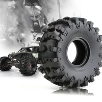 4pcsset 2 2 inch warrior tire rubber wheel tires with foam for axial 110 trx 4 t4 rc crawler car accessories