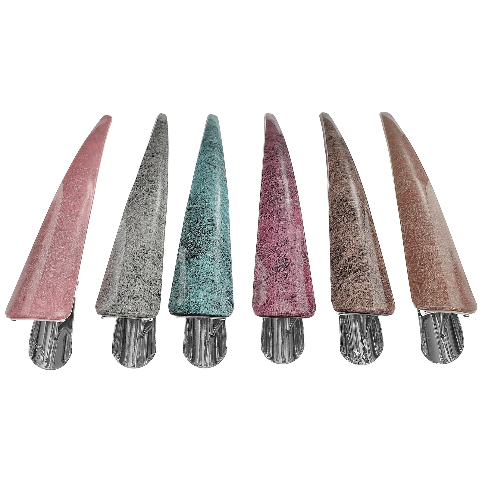 

6pcs Duck Hair Clips Hair Grip Crocodile Duckbill Hair Clips Ox Horn Hair Clamp Hairpins Ponytail Hair Barrettes Hair