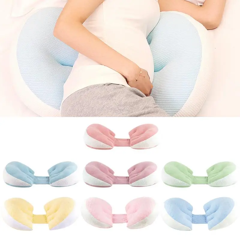 

Bamboo Fiber Side Sleeping Pregnancy Support Pillow U-shaped Pillow Pregnant Women Body Cotton Solid Colored Maternity Pillows