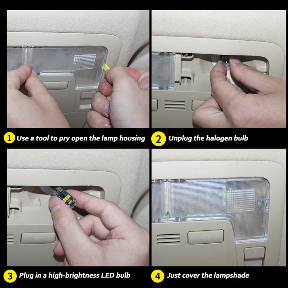 Светодиодный автомобильный купольный светильник для интерьера T10 12 В 300 лм, комплект освещения, супер яркая вилка для Volkswagen Jetta Vento MK3 3 III 1992-1998 гг. (art.: 3920cf5fb1bd9) - 3920cf5fb1bd9