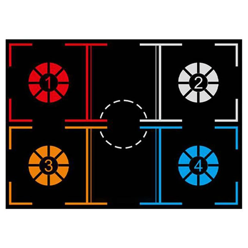 

Large Basketball Training Mat Non-Slip Foot Practice Mat Dribble Control Auxiliary Footstep Mat 120X86cm For Adults