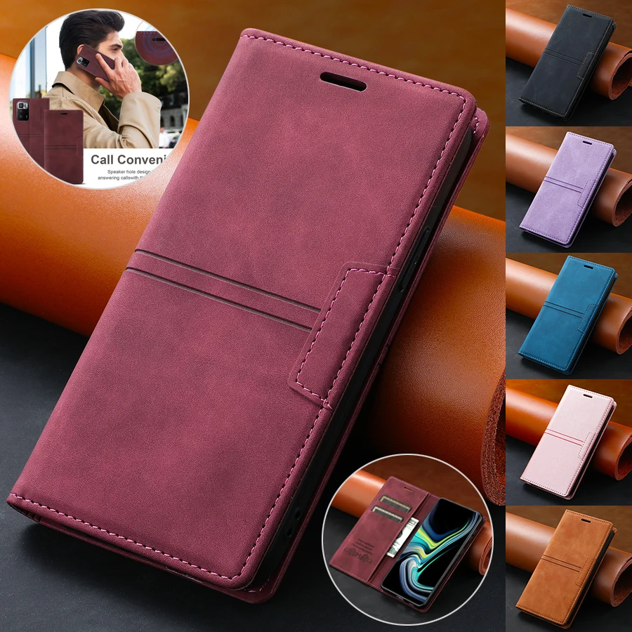 

Кожаный чехол-бумажник для Xiaomi Redmi 10 9 9A 9C 9T 8A Note 11T 10 10S 10 Pro 9 Pro 8T 8Pro 7 Mi Poco X3 M4 Pro F3 9T 11 Lite 11T