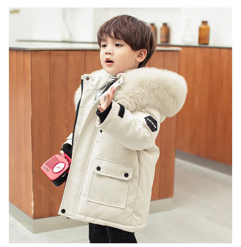 Children Winter Down Jacket Boy Toddler Girl Clothes Thick Warm Hooded Coat Kids Parka Spring Teen Clothing Outerwear Snowsuit