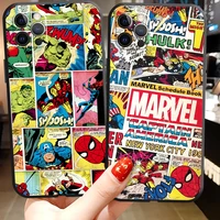 marvel avengers us phone cases for iphone 11 12 pro max 6s 7 8 plus xs max 12 13 mini x xr se 2020 carcasa funda back cover