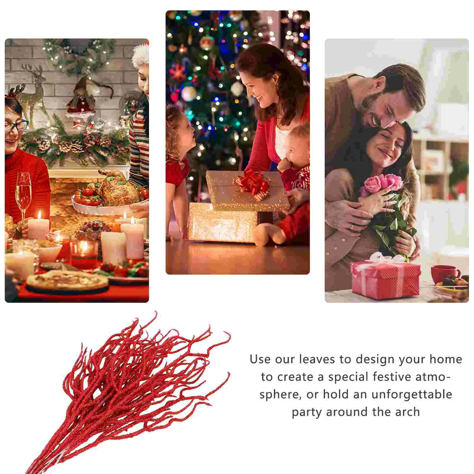 10 шт. ягодный рождественский лист декор для обеденного стола уличные украшения