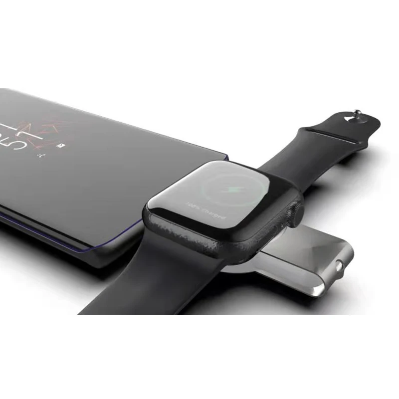 Фото Беспроводная зарядная док-станция Type-C USB, портативная зарядная панель для Apple iWatch S11 S10 S9 S8 S7 6 5 4 SE, магнитная станция быстрой зарядки №4