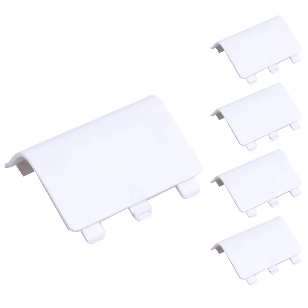

5Pcs/lot Replacement Battery Doors Cover Lid Shell ABS White Back Covers Replacement Accessories for Xbox One Game Controller