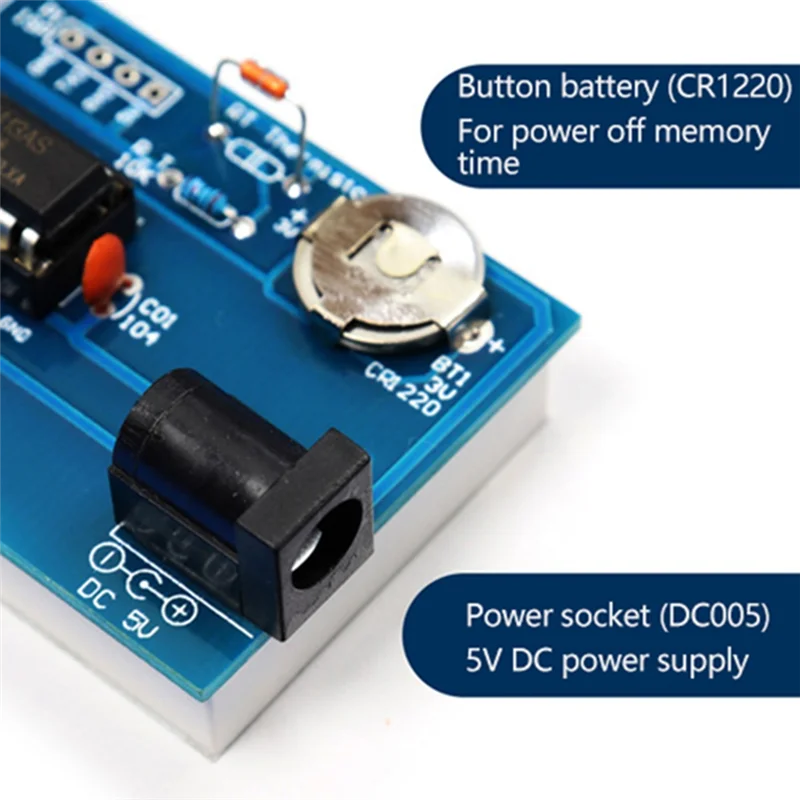 

Цифровая трубка, набор часов для самостоятельной сборки, температура, разные цвета, фотография недели, с прозрачной фотокрышкой, электронный комплект для самостоятельной сборки, пайка