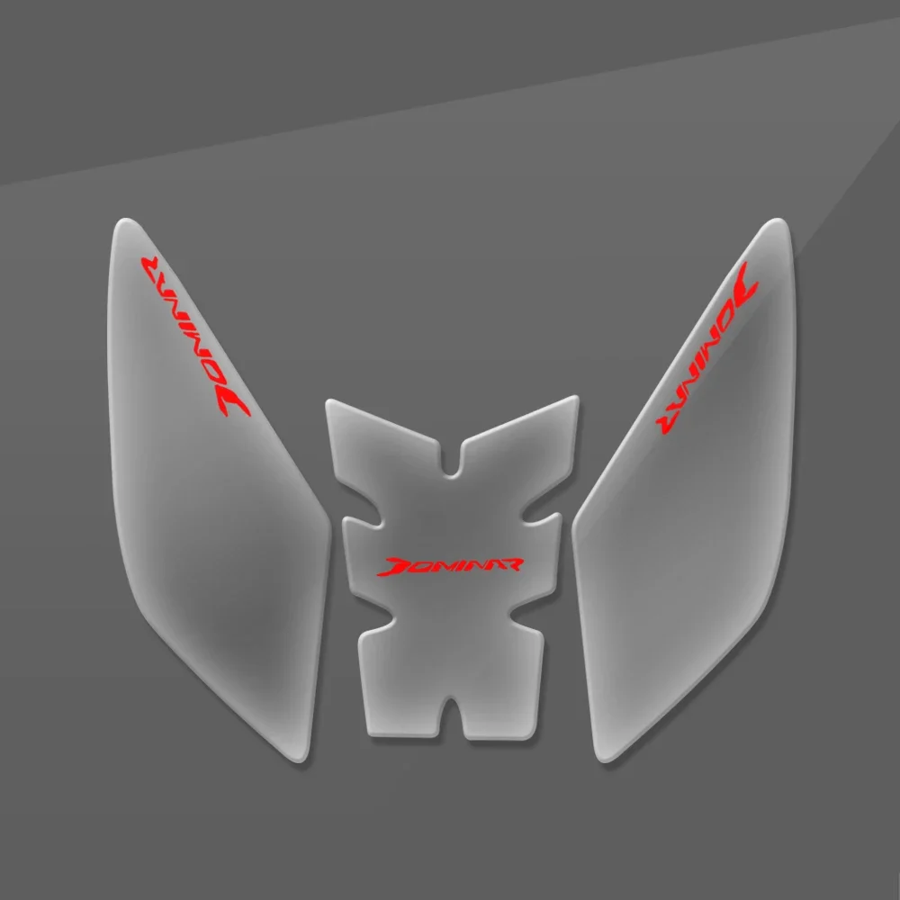 

Защитная накладка на бак мотоцикла, подходит для Bajaj Dominar 400 2017-2023 2022, прозрачная наклейка в виде рыбьей кости, 3D эпоксидная смола