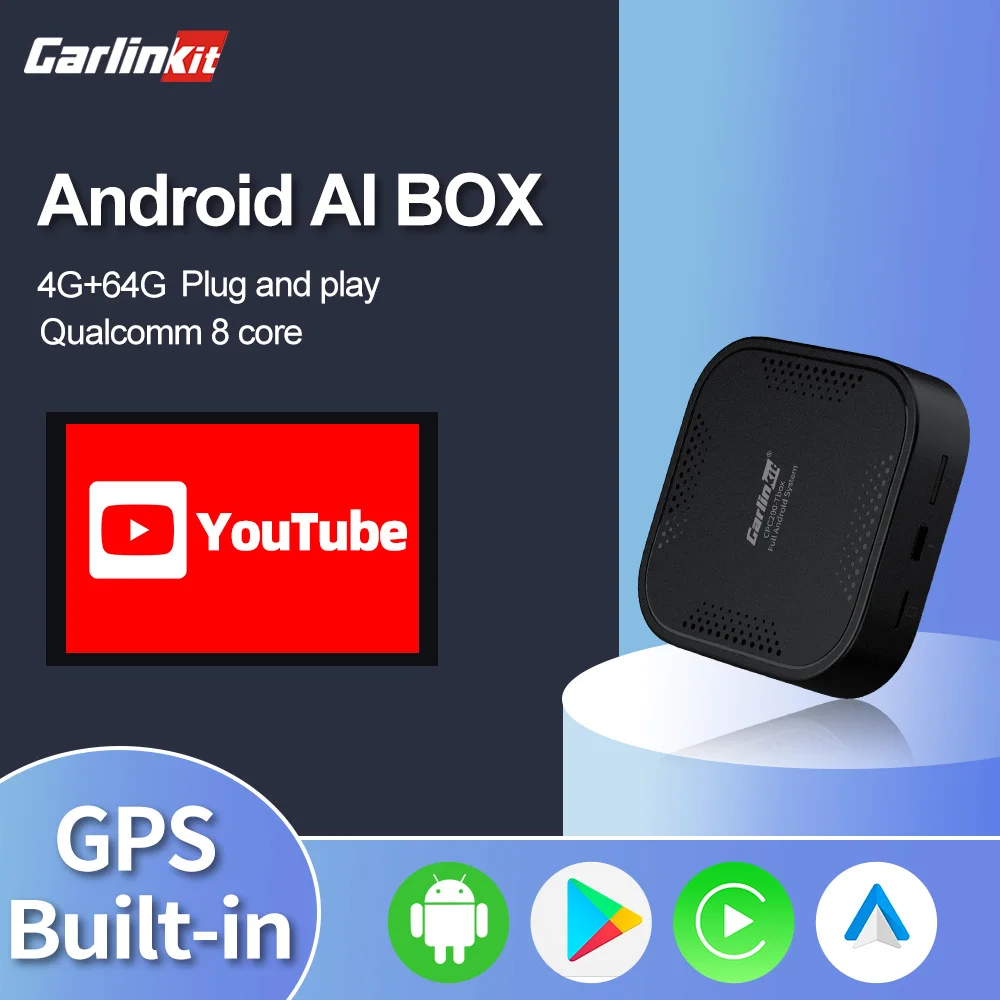 

Carlinkit Carplay Ai Box Wireless Android Auto Box Car Multimedia Player 4+64G MINI CarPlay Dongle Google Play GPS 4G Play Video