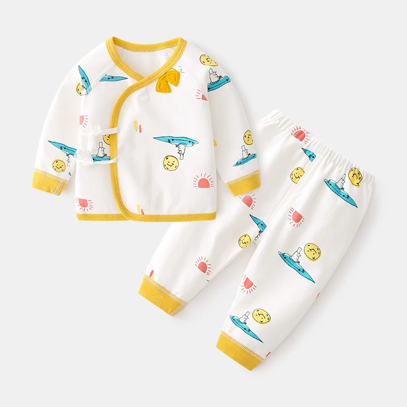 

Newborn Baby Boneless Underwear Set Spring And Autumn Clothing Contract Set Split Baby Autumn Clothing Newborn Clothing