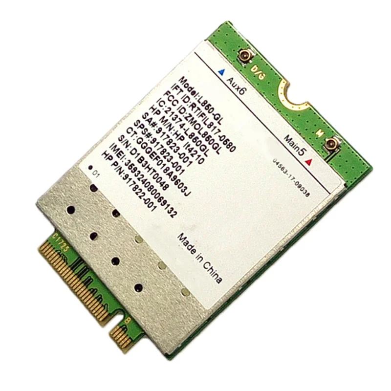 Фото B27B 5X L850-GL LT4210 FDD-LTE TDD-LTE Модуль карты 4G SPS, 917823-001 для ноутбука 430 440 450 G5 №5