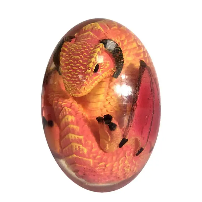 

Crystal Transparent Dragon Egg Resin Exquisite And Unique Indoor Resin Dinosaur Egg Ornaments Souvenir Dinosaur Room Decor