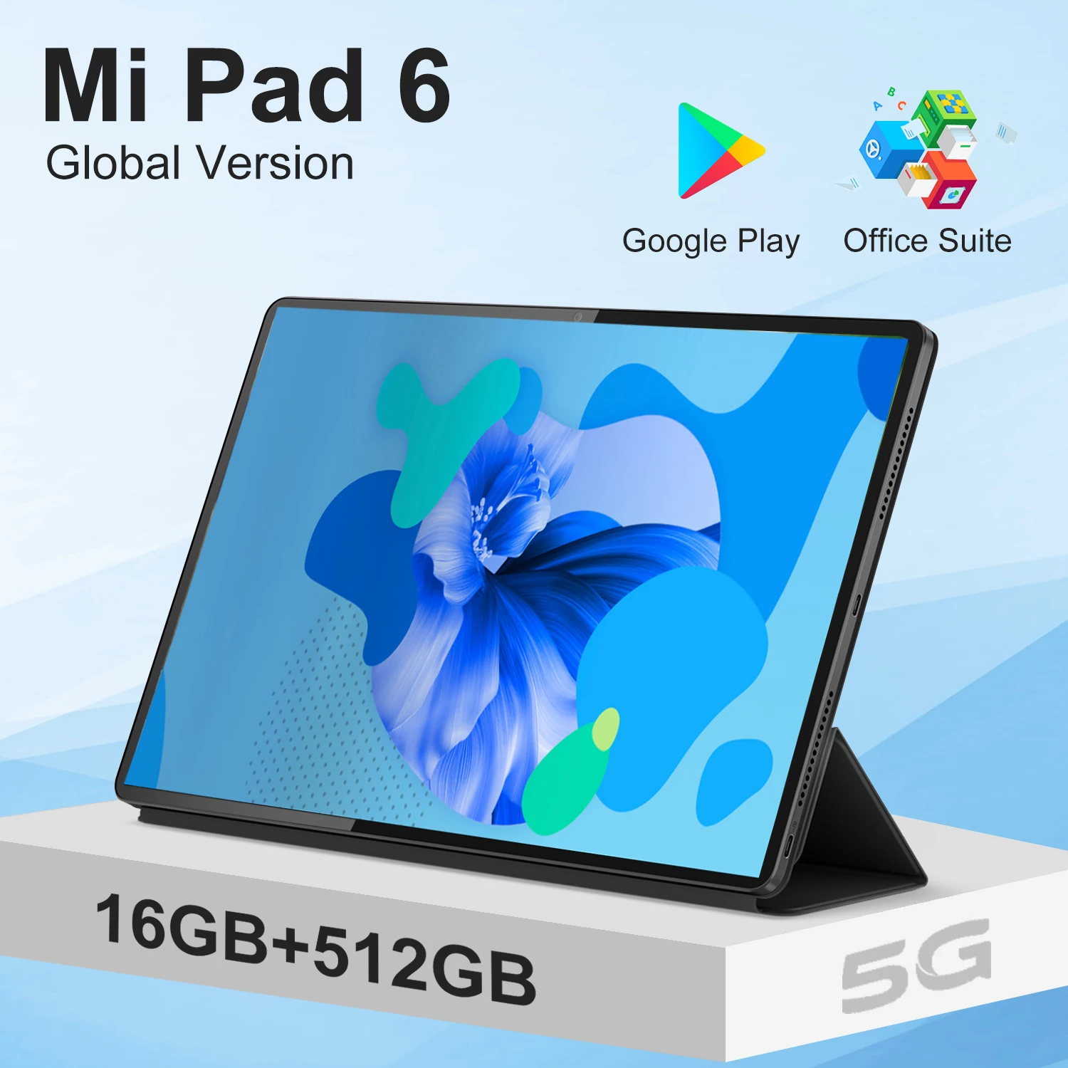 

Android Tablet Mi Pad 6 10 Inch Tablette PC With Keyboard Global Version 5G Wifi Tablets 16G+512GB Tableta For Work Google Play