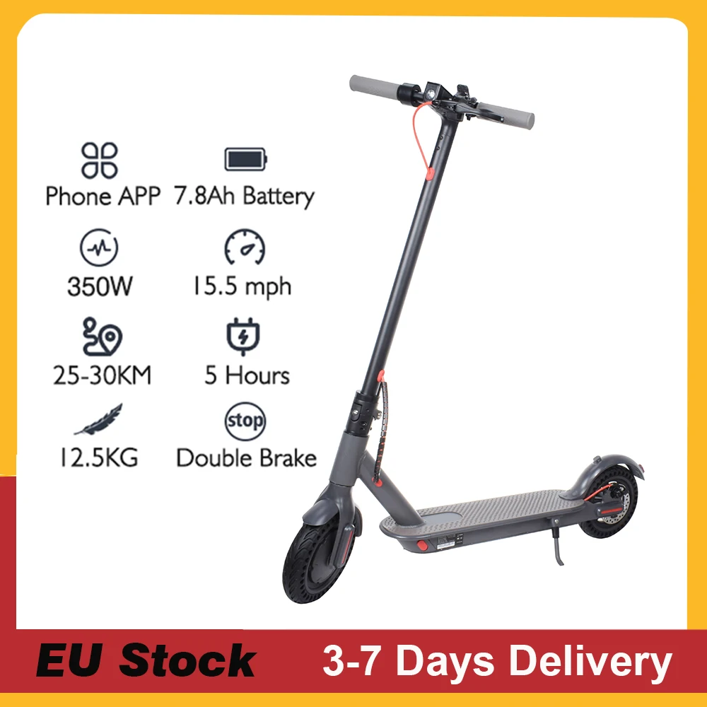 

EU Stock Electric Scooter 25km/h Adult E Scooter 8.5Inch 350W 7.8Ah Foldable Electric Skateboards Scooter with app Tax Included
