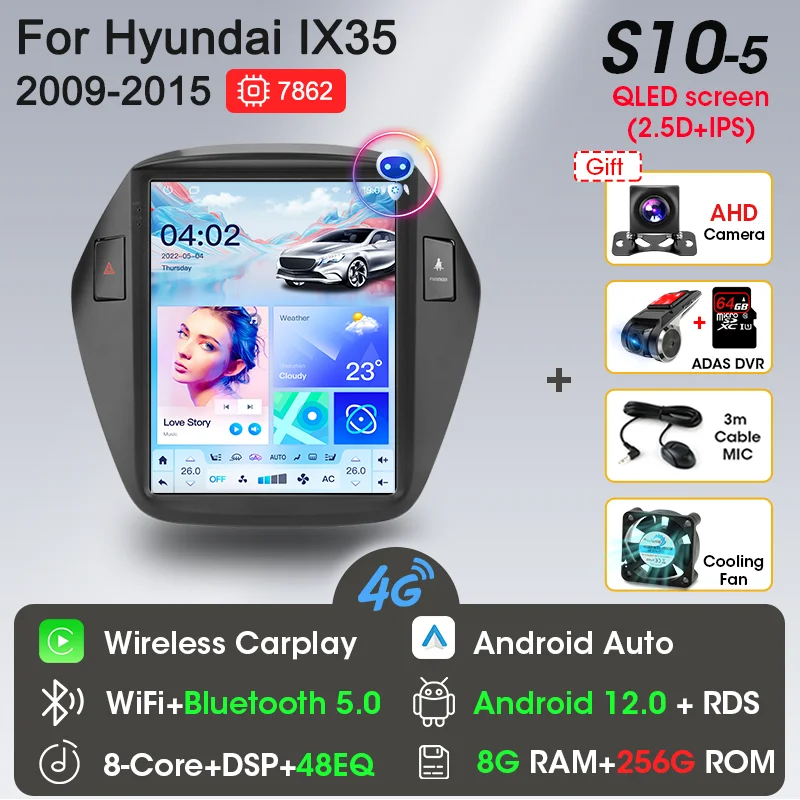 

Автомагнитола на Android для Hyundai Tucso IX35 2009-2015 мультимедийный видеоплеер Авторадио Навигация GPS DVD головное устройство