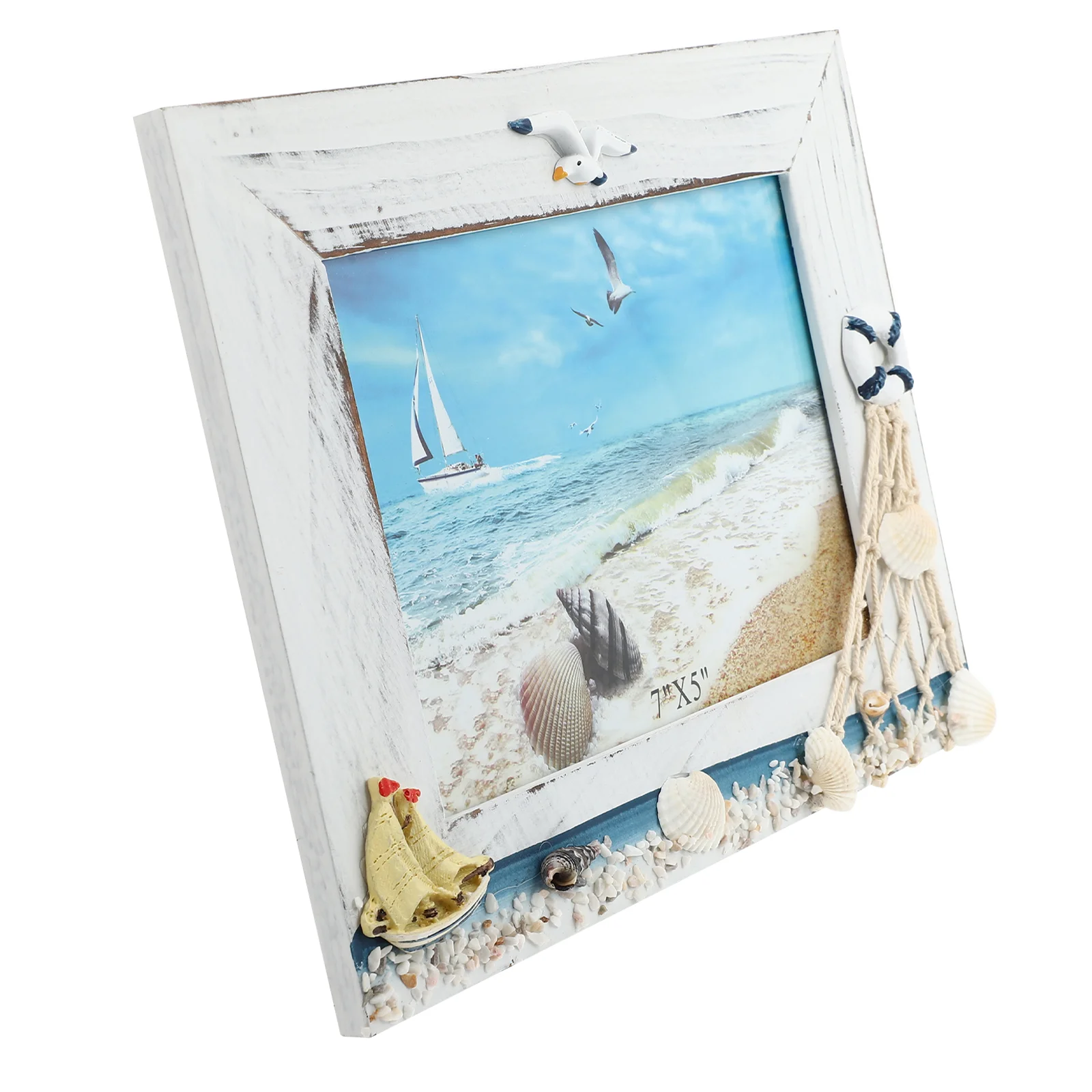 

Photo Frame Creative Prop Displaying Marine Style Picture Party Supply Holder