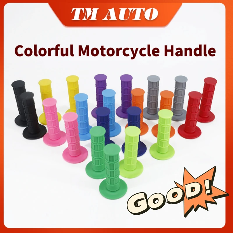 

22mm 7/8" Universal 12 Colors Motorcycle Grips Rubber Handle For Kawasaki Yamaha Honda BMW Dirt Bike