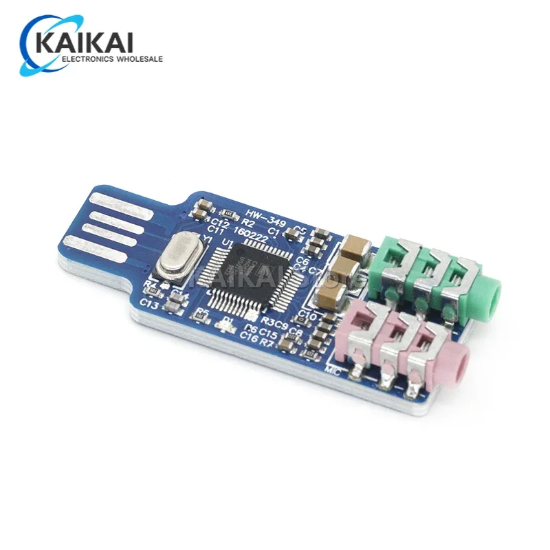 CM108 USB-накопитель Бесплатная звуковая карта Портативный компьютер Модуль внешней