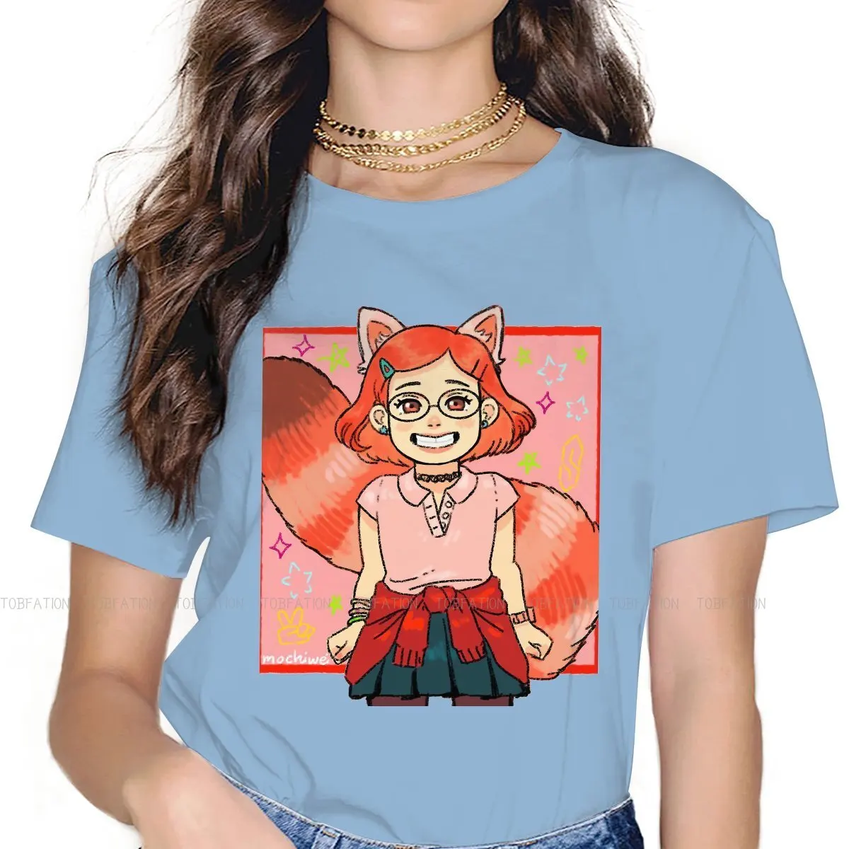 

Turning Red Bear Panda TShirt for Woman Girl Cute Girl Humor Tee T Shirt High Quality Trendy Fluffy