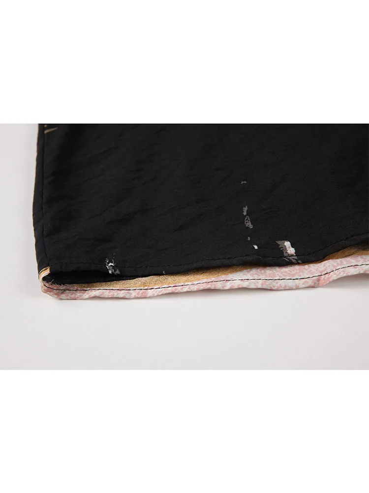 Женские винтажные модные блузки с масляным принтом уличная одежда рубашки