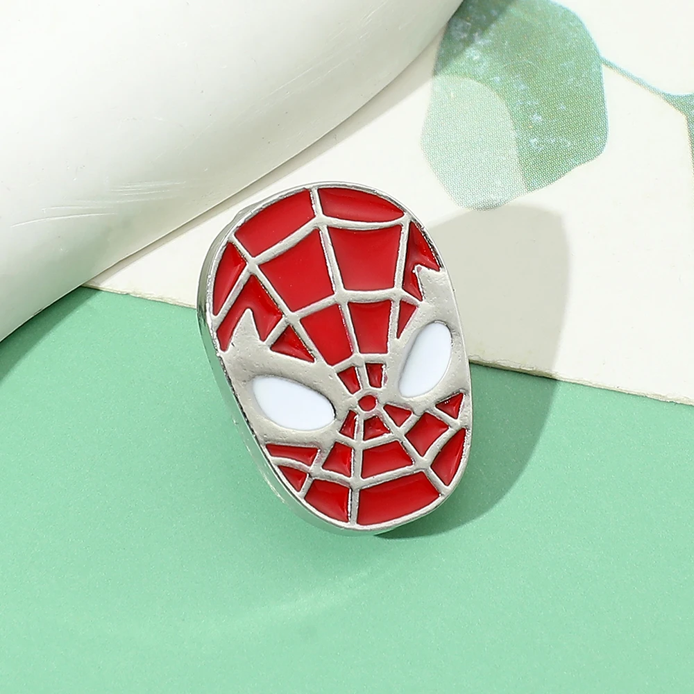 

Marvel Spider Man Enamel Pin Lapel Pins Badges on Backpack Women's Brooch Clothes Jewelry Fashion Accessories Gift for Kids