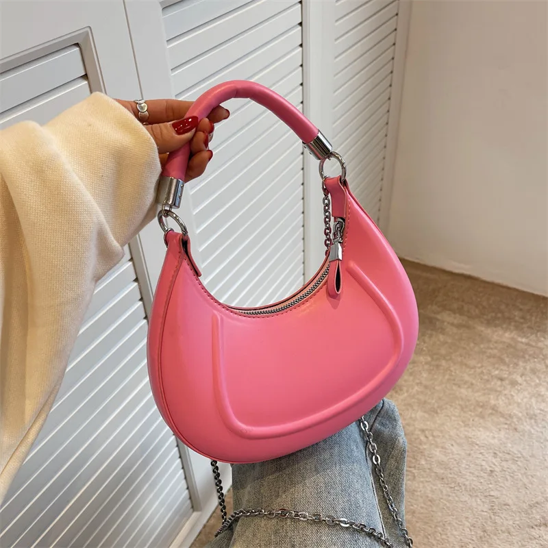

French Minority Handbag Women's 2022 Summer Popular New Versatile Chain Bag Simple Fashion Shoulder Bag Girl Sac