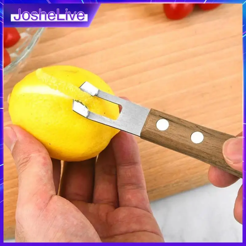 

Vegetable Carrot Lemon Peeler Wooden Handle Rust-proof Fruit Peeler Grater Cocktail Cheese Citrus Peeler Vegetable Slicer