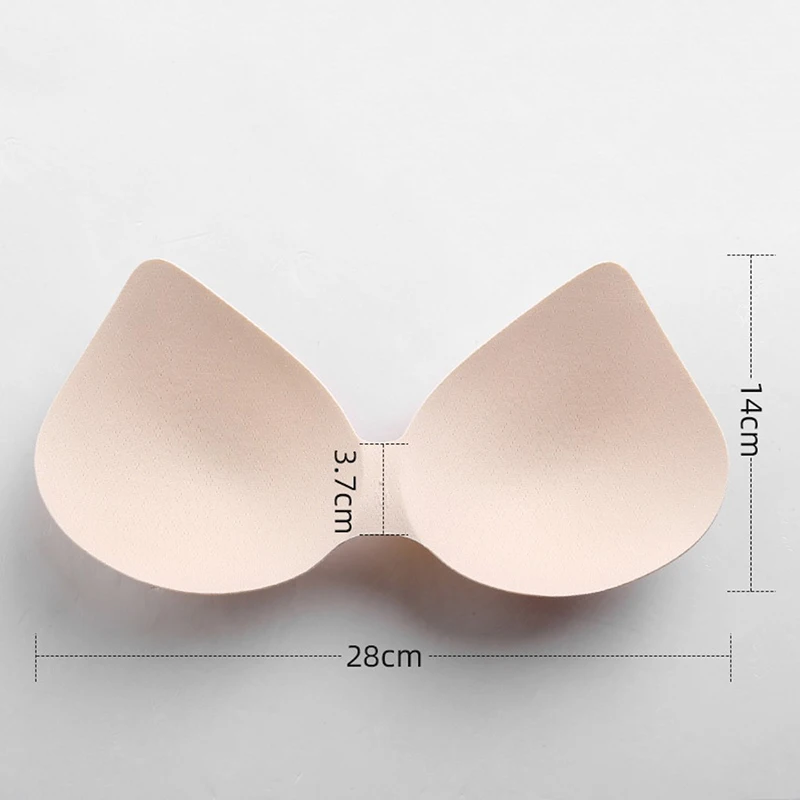 Женские Треугольные вкладыши для бюстгальтера сосков накладки груди с эффектом