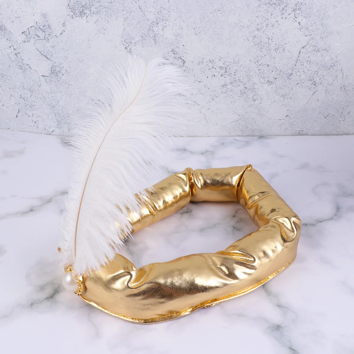 Индийская Арабская шляпа Султан головная повязка индийская костюм (Золотой)