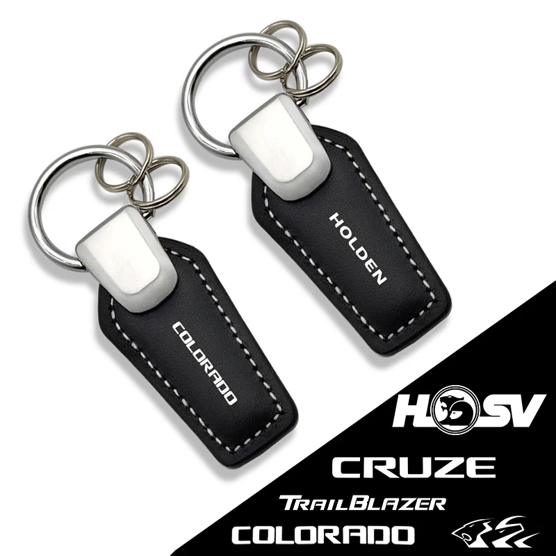 

JKHNN Leather Car KeyChain Key Rings With Car Logo For Holden Astra Cruze Monaro Epica Colorado Barina Commodore Car Acessories