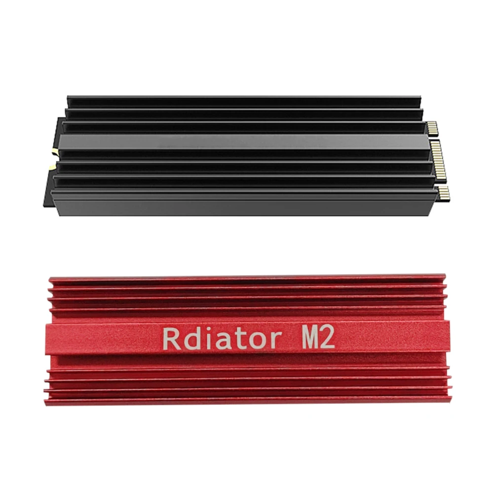 

All-aluminum NVME Heat Sink with Double-sided Heat-conducting Silicon Wafer for M.2 SSD 2280 Computer Components